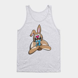 Scary Easter Bunny Horror Cartoon Tank Top